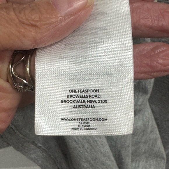 One Teaspoon Heather Gray Short Sleeve Tee - Picture 9 of 10